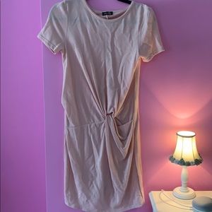dee elly pink side knot  dress small